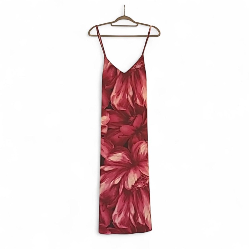 Beacon Floral Fuchsia Maxi Dress XL NWT